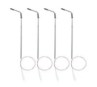 Rtxbvg 20 PièCes SéRies ModèLe Ferroviaire 10 Cm Lampadaire Lampadaires Ho éChelle 1:87 LED 3 V LQS08 TêTe Blanc Brillant