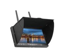 Rtxbvg 5.8G FPV DVR Moniteur Écran LCD de 7 pouces 800 x 480 40CH LCD5802D Double Récepteur intégré pour RC FPV Drone Quadcopter Prise européenne