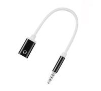 Rtxbvg Câble audio mâle de 3,5 mm vers femelle type C, adaptateur audio pour casque avec connecteur audio analogique pour lecteur MP3, ordinateur portable, tablette B