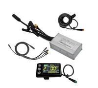 Rtxbvg Contrôleur de vélo électrique de mode, 17 A, 24 V/36 V/48 V, avec écran LCD couleur S866, connecteur étanche, pièces de conversion de moteur de 350 W