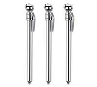 Rtxbvg Jauge de pression de pneus en métal de 3 pièces 5-50 PSI universel pour vélo de moto de voiture