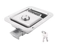 Rtxbvg Loquet à Palette avec Serrure et Clé Serrure de Remorque de Voyage Loquet de Porte de VR en Acier Inoxydable Loquet de PoignéE à Encastrer Robuste