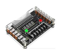 Rtxbvg Module de plaque de raccordement de source d'alimentation ATX avec 12 ports USB, tension de sortie 3 A, 3,3 V, 5 V, 12 V -12 V, avec kit de boîtier en acrylique