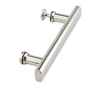 RTY-BY Douche Poignée de Porte de Douche Bouton en Acier Inoxydable Salle de Bains Porte Remplacement Tirer Douche Baignoire poignée de Porte, Chrome Poli (Size : 400mm Hole to Hole)