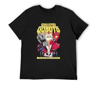 RTY Cartoon Challenge of The GoBots V1 Poster 1984 T Shirt DTG Crew Neck Unisex Short Sleeve T-Shirt M
