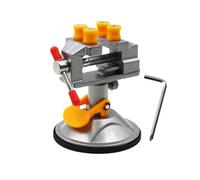 Rtyweth Mini étau de table électrique fixe réglable rotatif à 360 ° avec ventouse et cadre fixe