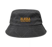 RTZXGIGC Alaska The Last Frontliner Chapeaux de Seau en Coton Unisexes Chapeau de Soleil extérieur réglable pour Les Voyages à la Plage