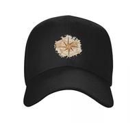 RTZXGIGC Antique Style Compass Rose Baseball Cap Luxe Femme Casquette Enfants Chapeau Nouveau Chapeau Femmes Homme Cadeau