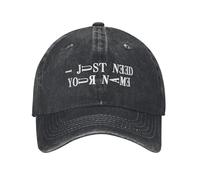 RTZXGIGC Casquette de Baseball lavée, j’AI Juste Besoin de Votre nom Casquette de Camionneur d’été pour Hommes Adulte Trendy Running Sun Casquettes de Baseball Cadeau