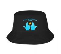 RTZXGIGC Custom C’est Marseille Bebe JUL Bucket Hat pour Femmes Hommes Imprimer Été Voyage Plage Casquette de Pêche en Plein Air