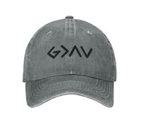 RTZXGIGC Dieu est Plus Grand Que Les Hauts et Les Bas Mode Unisexe Coton Casquette De Baseball en Plein Air Adulte Réglable Denim Chapeau Cadeau