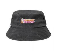 RTZXGIGC Dunkin Donuts Logo Unisexe Chapeaux De Seau en Coton Chapeau De Soleil Extérieur Ajustable pour Voyager À La Plage