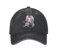 RTZXGIGC Ed Fantasyed 7 Sun Baseball Cap Chibi Sephiroth Femmes Hommes Design Trucker Hat Été Trendy Snapback Cap Cadeau