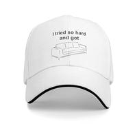 RTZXGIGC Été Liaison Garé Casquette de Baseball J’AI essayé si Fort Got Sofand Chasse Camping y2k Drôle Design Chapeaux De Soleil Adulte Haute Qualité Caps Cadeau