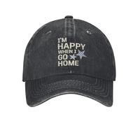RTZXGIGC Été Maeda Riku Je suis Heureux Quand Je rentre à la Maison Casquette de Baseball Design Lavé Trucker Chapeau Unisexe Hommes Classique Tennis Skate Snapback Cap