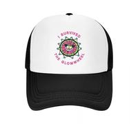 RTZXGIGC J’AI survécu à la Casquette de Baseball Glomwheel Chapeaux drôles Grande Taille Chapeau Capuche Capuchons Hommes Femmes