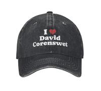 RTZXGIGC J’Aime David Corenswet Casquettes de Baseball Mode en détresse lavé Couvre-Chef Unisexe activités de Plein air Casquettes Cadeaux Chapeau