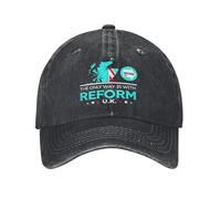 RTZXGIGC La Seule façon de réformer Royaume-Uni Hommes Femmes Casquette de Baseball Faire la Grande-Bretagne Grand Détresse Chapeaux Lavés Entraînements en Plein Air Réglable Snapback Chapeau Cadeau