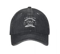 RTZXGIGC Les légendes des Hommes et des Femmes sont nées en 1965 Vieilli à la Perfection Casquette de Baseball imprimée Casquette de Papa Trucker réglable Casquette de Baseball Snapback
