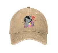 RTZXGIGC Nu Pogodi Casquette de Baseball Sun Hy Wolf Randonnée Pêche Respirant Lavé Trucker Chapeau Unisexe Hommes y2k Drôle Design Snapback Cap Cadeau