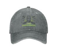 RTZXGIGC Oublier la sécurité du Laboratoire Je Veux des superpouvoirs Mode Unisexe Coton Casquette de Baseball Extérieur Adulte Réglable Denim Chapeau Cadeau