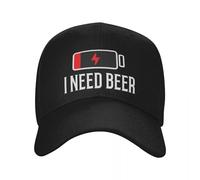 RTZXGIGC Personnalisé Classique J’AI Besoin de bière Casquette de Baseball Hommes Femmes Réglable Adulte Papa Chapeau Chapeau De Soleil d’été Cadeau