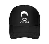 RTZXGIGC Portrait - sur Le thème Art Silhouette d’Un Homme avec Une Moustache et 'Camilo' pour Portrait - Casquette de Baseball en Maille de Design culturel