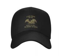 RTZXGIGC The John Stark (Live Free Or Die Motto) Casquette de Baseball Sunhat Casquettes de Soleil Chapeau Hommes Chapeaux pour Femmes 2025 Cadeau pour Hommes