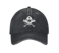 RTZXGIGC Unisexe crâne Crossbones Pirate Jolly Roger imprimé Casquette de Baseball réglable Trucker Dad Hat Baseball Snapback Cap