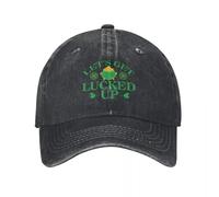 RTZXGIGC Unisexe Let’s Get Lucked Up Casquette de Baseball imprimée Casquette de Tennis de Golf réglable Casquette de Baseball Snapback