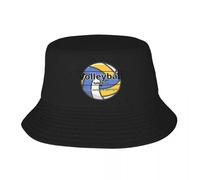 RTZXGIGC Volley-Ball Drôle Design Bucket Chapeaux Panama pour Homme Femme Réversible Pêcheur Plage De Pêche Unisexe Casquettes