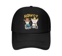 RTZXGIGC Western - sur Le thème Art 'Howdy' avec Cowboy - Chats pour Western - Casquette de Baseball en Maille de Design culturel