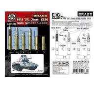Ru 76.2mm Gun Ammo Set (brass) - 1:35e - Afv-club