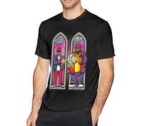 RU-N Th-E Jewels Men's Classic Breathable T Shirt Casual Round Neck Easy Tee Hip Hop Short Sleeve Black T-Shirts à Manches Courtes(Large)