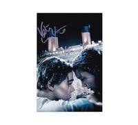 RUADK Kate Winslet Leonardo DiCaprio Titanic Autographe Poster Toile Art Mural Impression Tableaux 30 x 45 cm