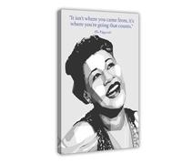 RUADK Poster sur toile avec citations de la chanteuse Ella Fitzgerald 30 x 45 cm