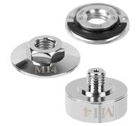 Ruaizel 3 Pièces adaptateur x lock m14, Écrou de Serrage Rapide M14 pour meuleuse d'angle, perceuse diamantée, couteau de coupe, lame de coupe pour meuleuse d'angle