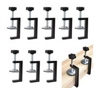 Ruaizel 8 Pièces Serre Joint Kit, Plage de Serrage 10-57mm Pince en G, Serre Joint Menuisier Clip de Fixation, Outils Accessoires pour Pince de Table, Convient pour la Fixation Du Bois, Des Tables