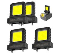 Ruaizel Lampe de Travail à LED, Compatible avec Toutes les Batteries D'Outils, Haute Luminosité, éTanche Lampe de Travail Portative pour Chantier, Atelier, Camping et Réparation Automobile