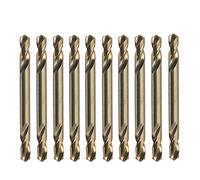 RUAJOGYNVM 10PCS 3mm-5.5mm M35 Cobalt Double Ends Drill Bits HSS-CO Twist Drill Bit for Stainless Steel (Size : 4.5mm 10pcs) RUAJOGYNVM