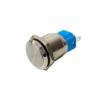 RUAJOGYNVM 16/19/22mm 1NO 1NC Momentary Self Reset Locking Latching Flat Round on Off 3 Pins Terminal Electronic Metal Push Button Switch(Latching Fix,22mm)