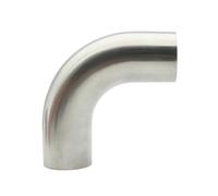 RUAJOGYNVM 19mm-102mm 304/316 Stainless Steel Grade Welding Extension 90 ° 45 ° Elbow Seamless Welding Pipe Fittings Polished Food(Extended Elbow,SUS304_25MM)
