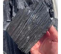 RUAJOGYNVM 1pc 100-130g Big size high black tourmaline stone raw for home decor