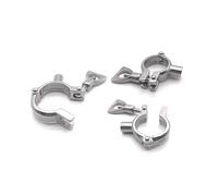 RUAJOGYNVM 1pc OD48mm 304 Stainless Steel Welding Pipe Holder Clamp Type Clips Support Tube Bracket