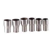 RUAJOGYNVM 1pc Stainless Steel 51MM-57MM Car Exhaust Reducer Connector Pipe Tube Adapter Intake Pipe Connection Joint CR1017