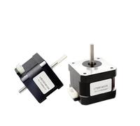 RUAJOGYNVM 1pcs 3401S Dual Shaft 1.8 Degree Nema 17 Stepper Electronic Starter 1.3A 28N.cm 4 Leads 42BYGH34 12V