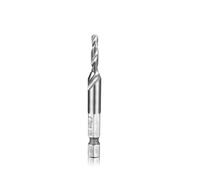 RUAJOGYNVM 1Pcs M3-M10 Screw Tap Drill Bits HSS Taps Woodworking Metric Combination Bit High Speed Steel Bright 1/4 Inch in Quick Change Hex(M4(1PC)) RUAJOGYNVM