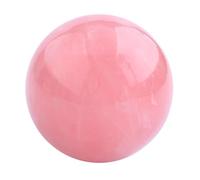 RUAJOGYNVM Beautiful Rose Quartz Sphere Crystal Ball with Base Decorative for Home Table Room Office Wedding Ornaments,6cm/2.4in
