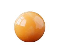 RUAJOGYNVM Fluorite Rough Stone Crystal Ball Rainbow for Decoration or Magic,Golden Steatite-5cm