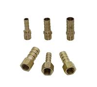 RUAJOGYNVM Garden Plumbing 6/8/10mm Brass Tower Connector with 1/8" Female/Male Connector, 3 Pieces of Aquarium Water Pipe Fittings (Color : Brass)